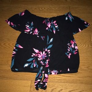 Express off the shoulder shirt